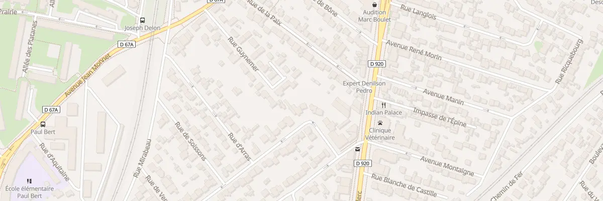 Plan du 12 Rue de Reims à Antony