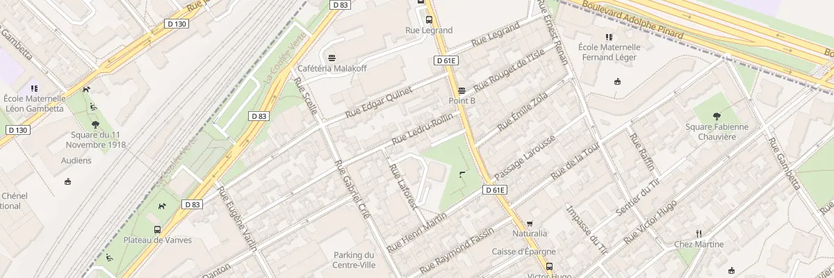 Plan du 3 Rue Ledru Rollin à Malakoff