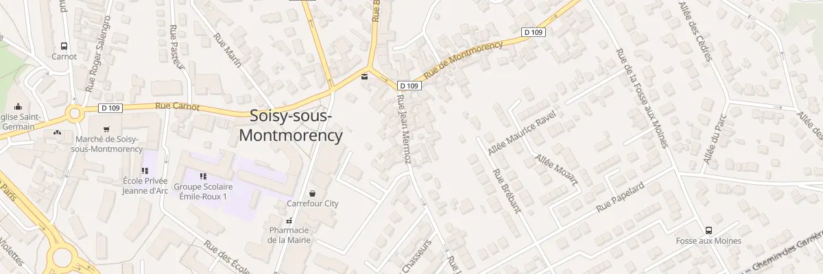 Plan du 13 Rue Jean Mermoz à Soisy-sous-Montmorency