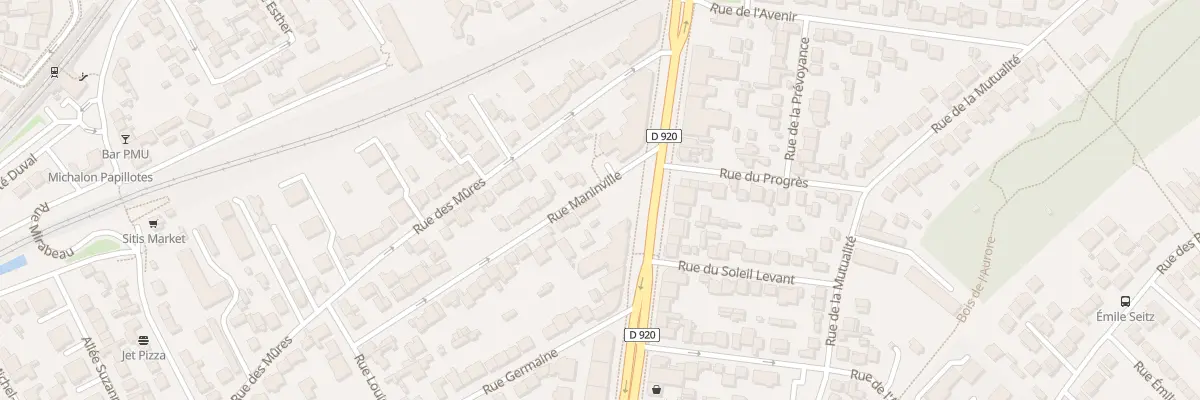 Plan du 1 Rue Maninville à Antony