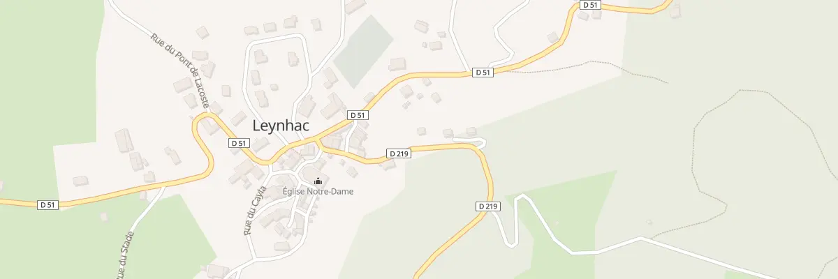 Plan du 5029 Le Bourg à Leynhac