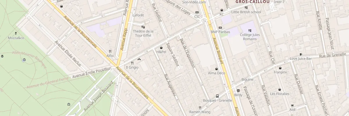Plan du 133 Rue Saint-Dominique à Paris 7e Arrondissement