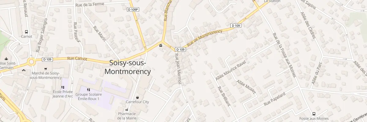 Plan du 5 Rue Jean Mermoz à Soisy-sous-Montmorency