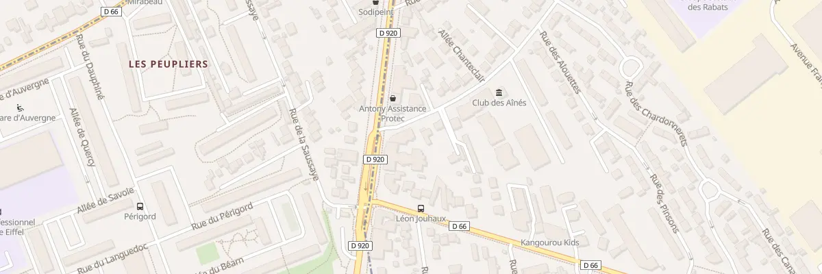 Plan du 207 Rue des Rabats à Antony