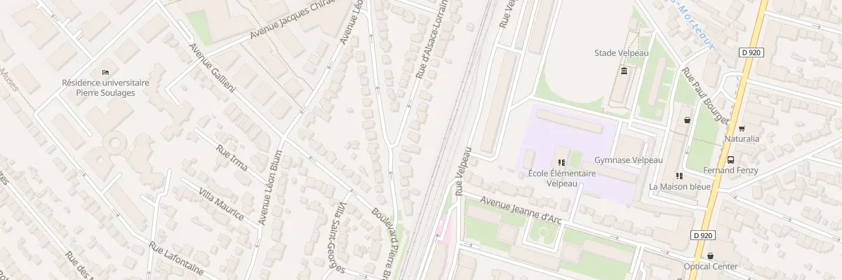 Plan du 6 Rue d’Alsace Lorraine à Antony