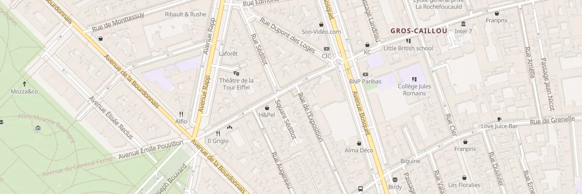 Plan du 131 Rue Saint-Dominique à Paris 7e Arrondissement