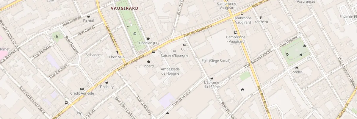 Plan du 273 Rue de Vaugirard à Paris 15e Arrondissement