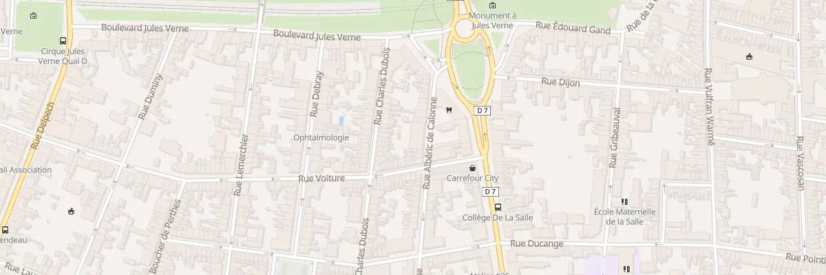 Plan du 16 Rue Albéric de Calonne à Amiens
