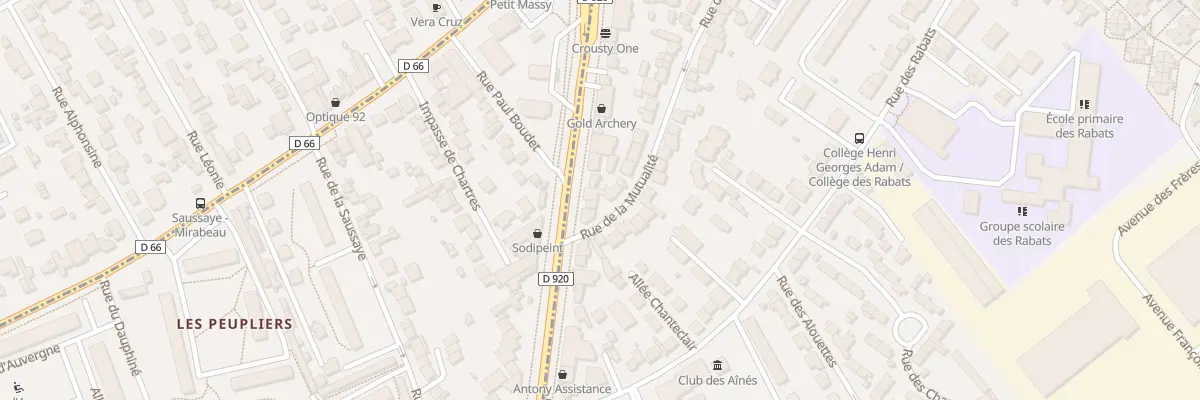 Plan du 110 Rue de la Mutualité à Antony