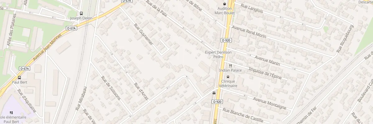 Plan du 10 Rue de Reims à Antony