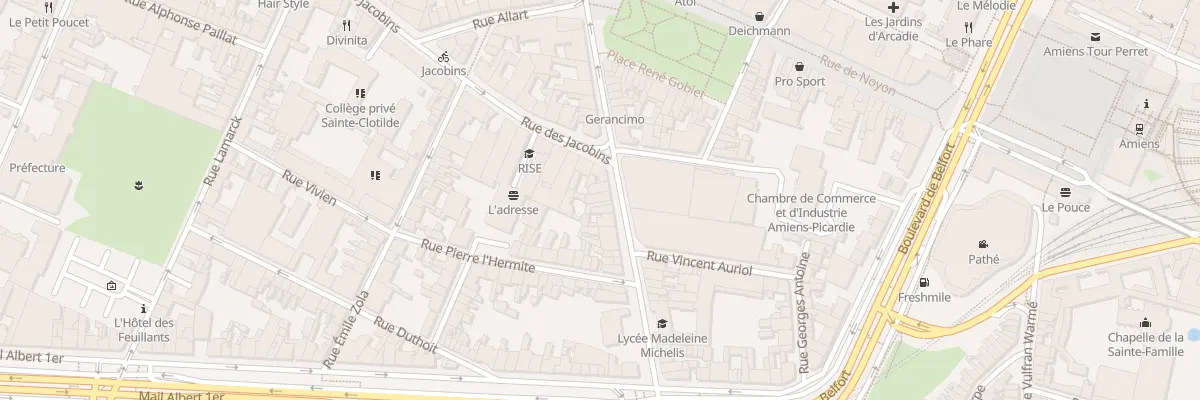 Plan du 14 Rue des Otages à Amiens