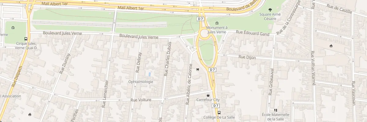 Plan du 8 Rue Albéric de Calonne à Amiens