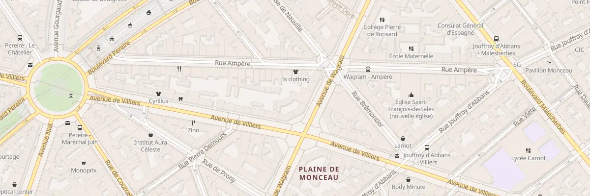 Plan du 143 Av de Wagram à Paris 17e Arrondissement