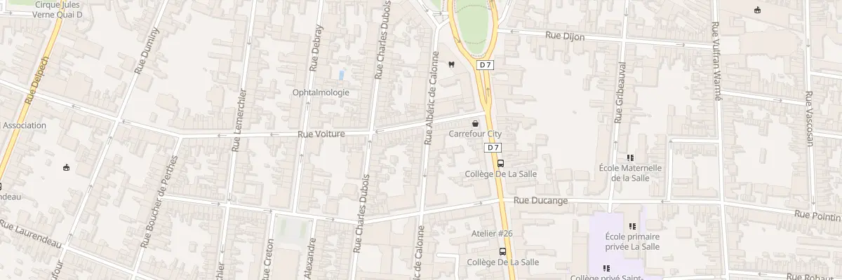 Plan du 26 Rue Albéric de Calonne à Amiens