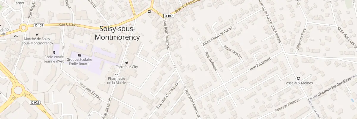 Plan du 21 Rue Jean Mermoz à Soisy-sous-Montmorency