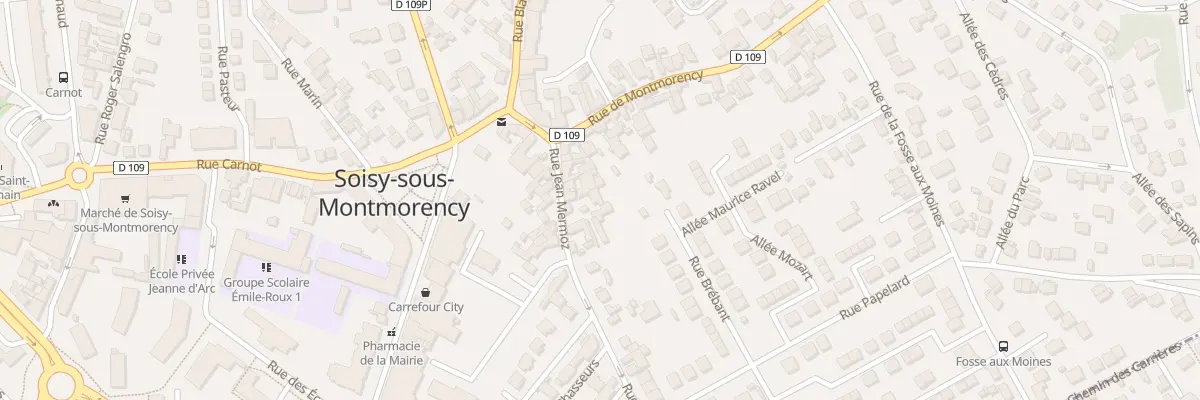 Plan du 11 Rue Jean Mermoz à Soisy-sous-Montmorency