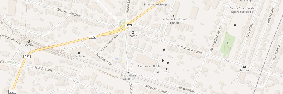 Plan du 14 Rue de Bagneux à Sceaux