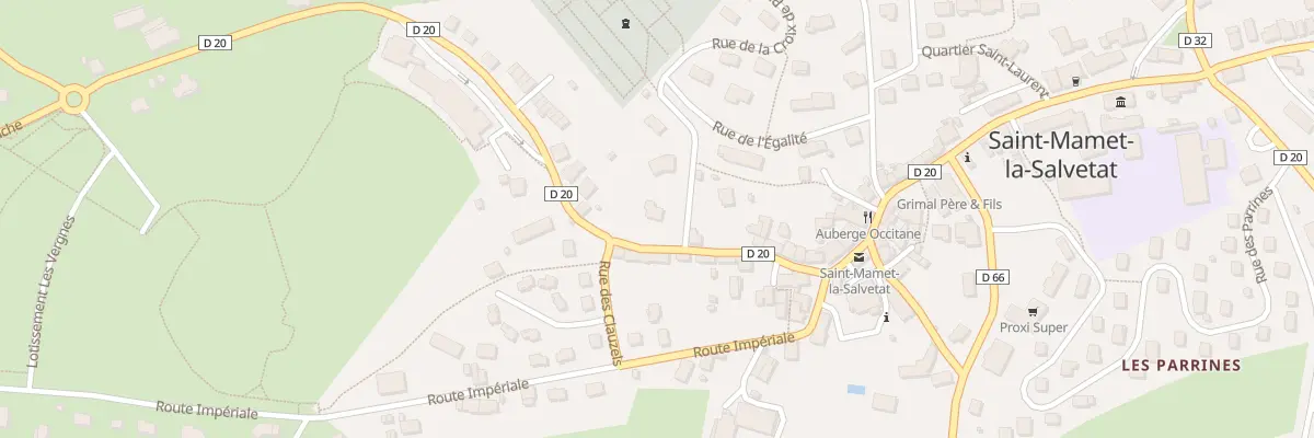 Plan du 6210 Le Bourg à Saint-Mamet-la-Salvetat
