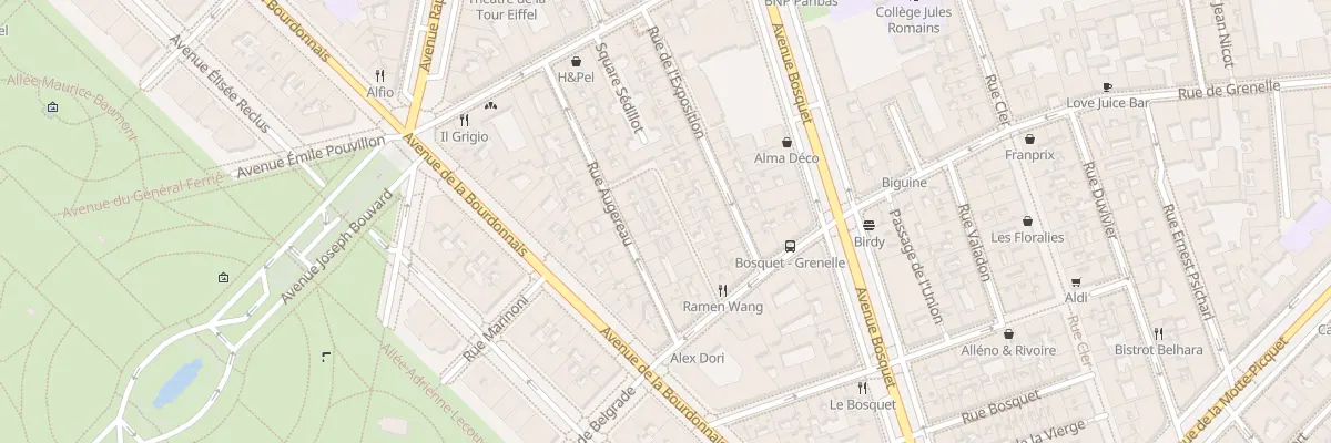Plan du 10 Rue du Gros Caillou à Paris 7e Arrondissement