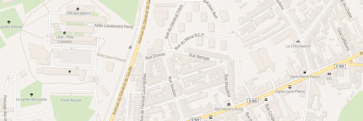 Plan du 29 Rue Berryer à Amiens