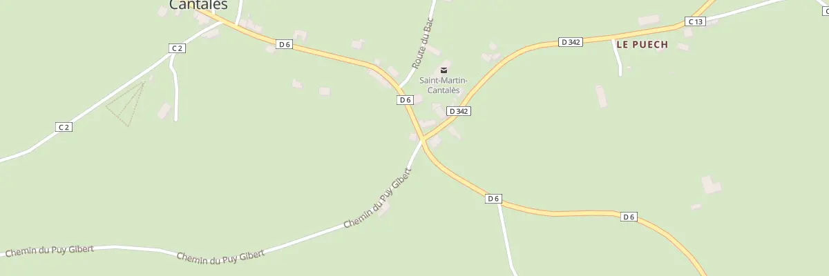 Plan du 5021 Le Bourg à Saint-Martin-Cantalès