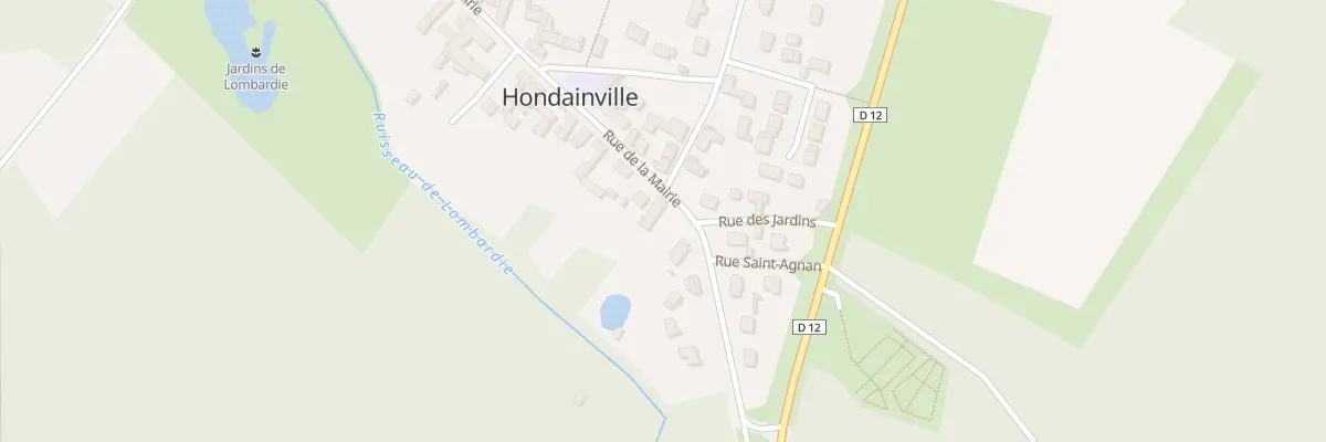 Plan du 308 Rue de la Mairie à Hondainville