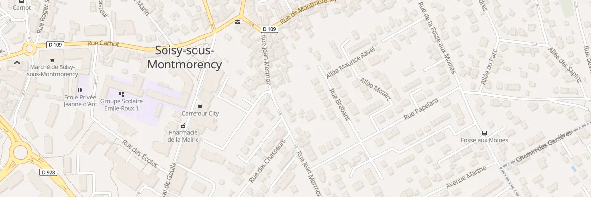 Plan du 23 Rue Jean Mermoz à Soisy-sous-Montmorency