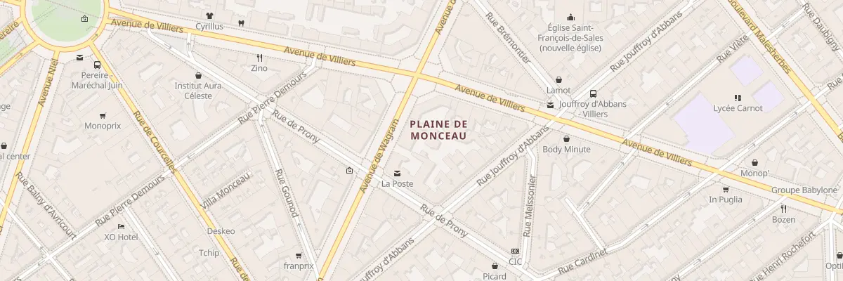 Plan du 114 Av de Wagram à Paris 17e Arrondissement