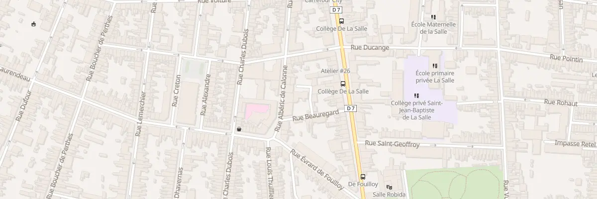 Plan du 14 Rue Beauregard à Amiens