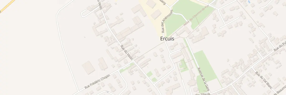 Plan du 204 Rue du Vexin à Ercuis