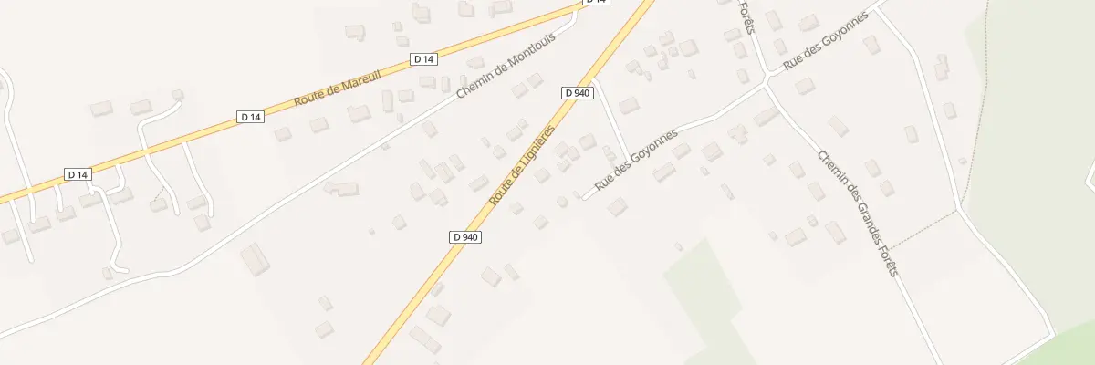 Plan du 45 Rte de Lignières à Venesmes