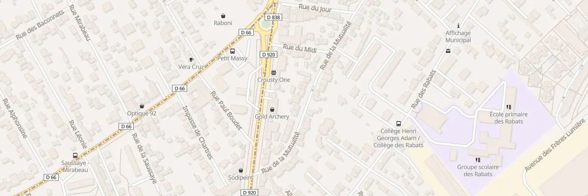 Plan du 94B Rue de la Mutualité à Antony