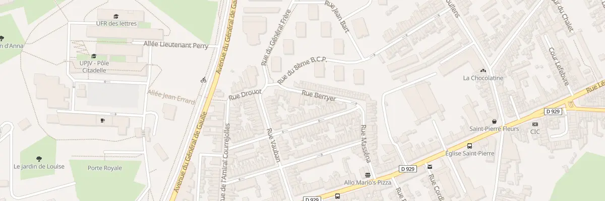 Plan du 25 Rue Berryer à Amiens
