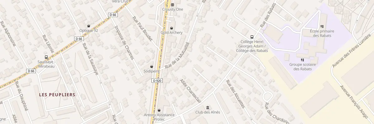 Plan du 135 Rue de la Mutualité à Antony