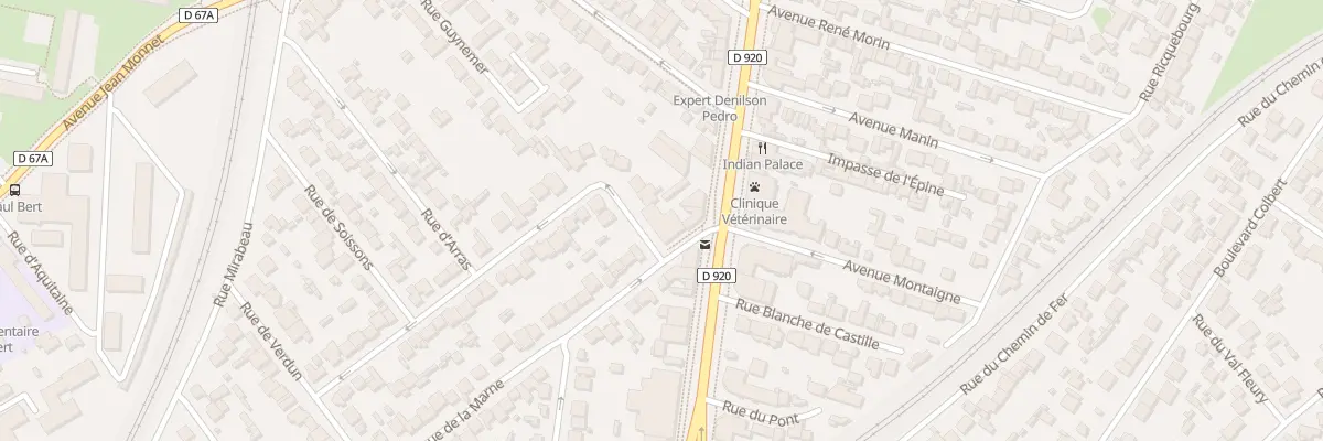 Plan du 4 Av de la Marne à Antony