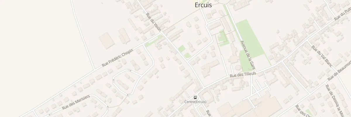 Plan du 117 Rue du Vexin à Ercuis