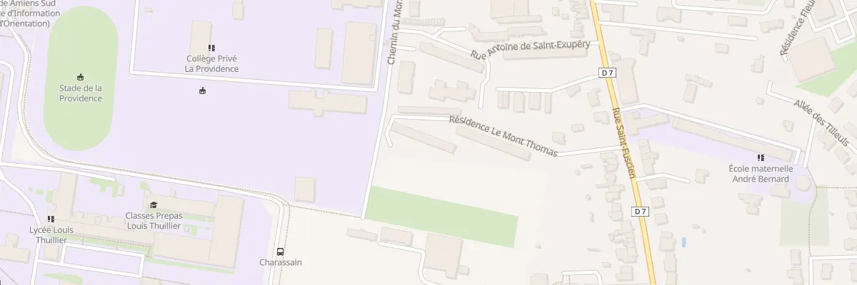 Plan du 290 Rue Saint-Fuscien à Amiens