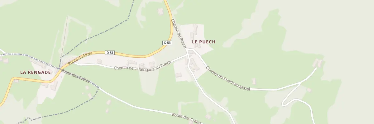 Plan du 5341 Le Puech à Firmi