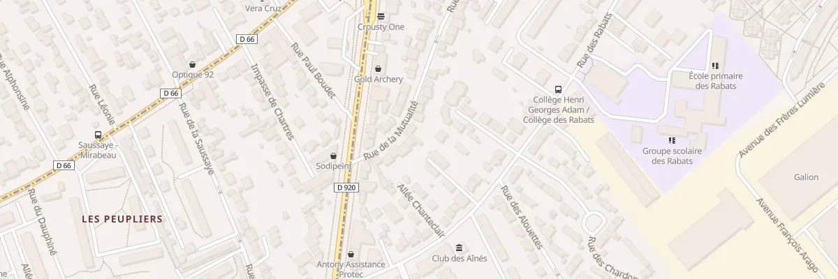 Plan du 133B Rue de la Mutualité à Antony