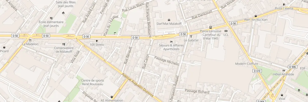 Plan du 3 Rue Caron à Malakoff