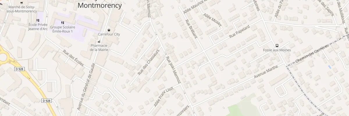 Plan du 33T Rue Jean Mermoz à Soisy-sous-Montmorency
