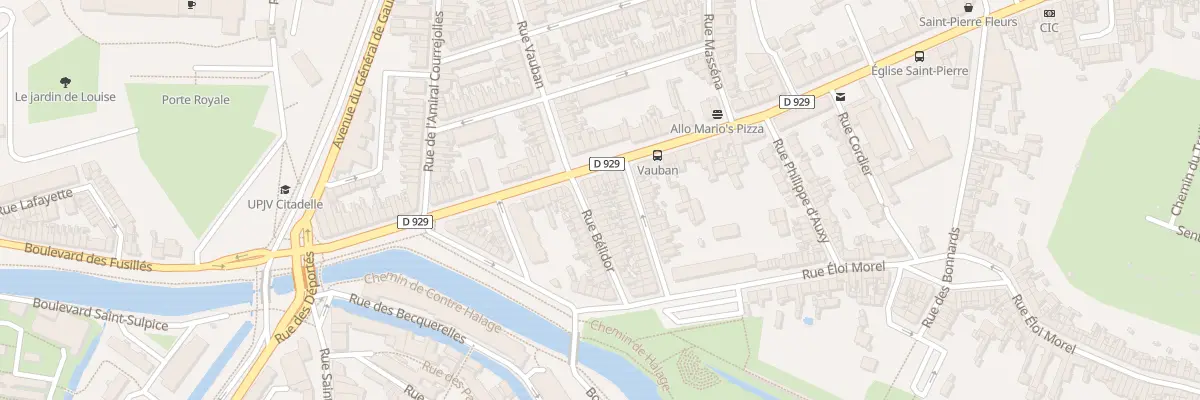 Plan du 1 Rue Bélidor à Amiens