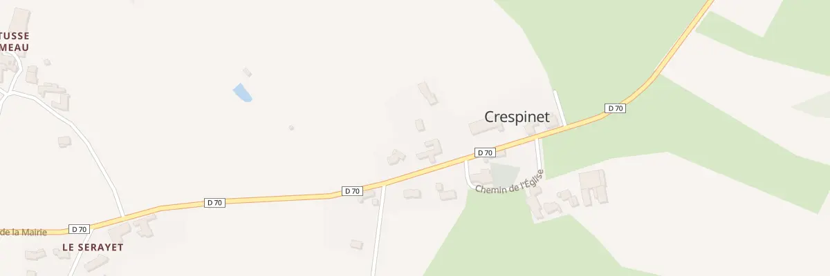 Plan du 5216 Le Bourg à Crespinet