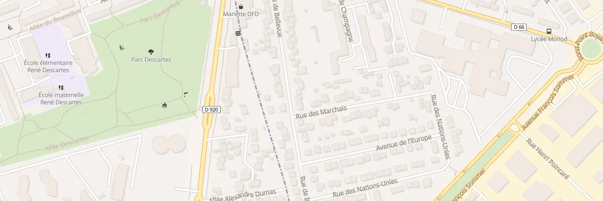 Plan du 43 Rue de Bellevue à Antony