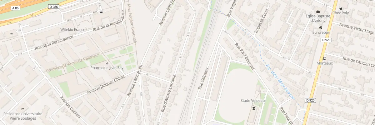 Plan du 40 Rue d’Alsace Lorraine à Antony