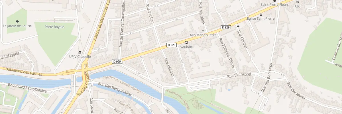 Plan du 3 Rue Bélidor à Amiens