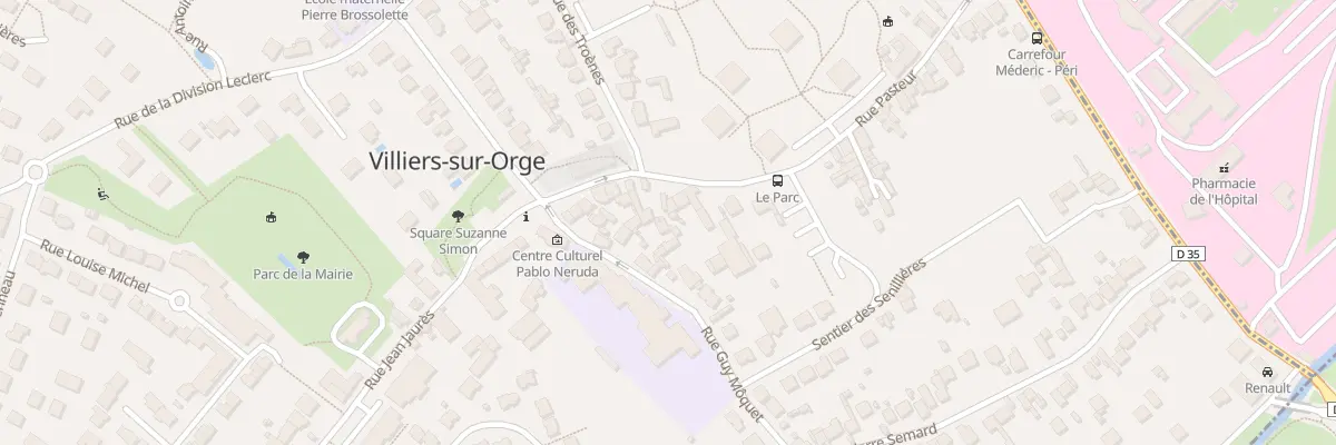 Plan du 16B Rue Pasteur à Villiers-sur-Orge
