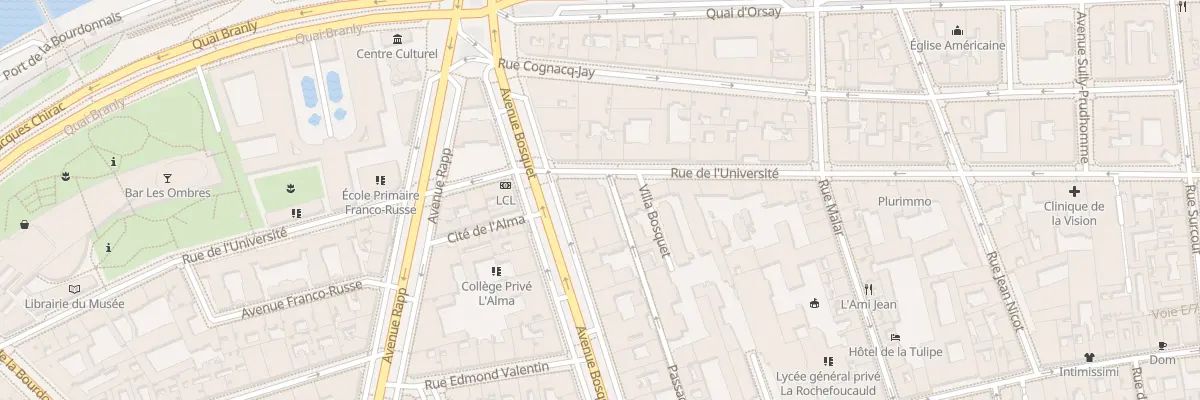 Plan du 171 Rue de l’Université à Paris 7e Arrondissement