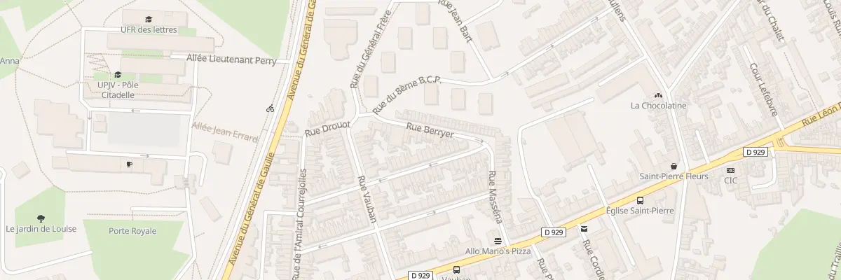 Plan du 19 Rue Berryer à Amiens