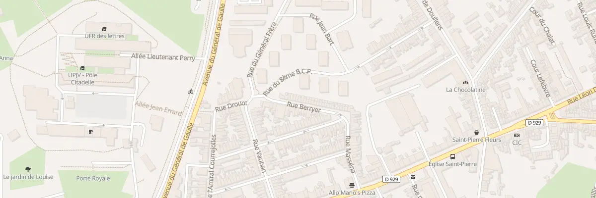 Plan du 42 Rue Berryer à Amiens
